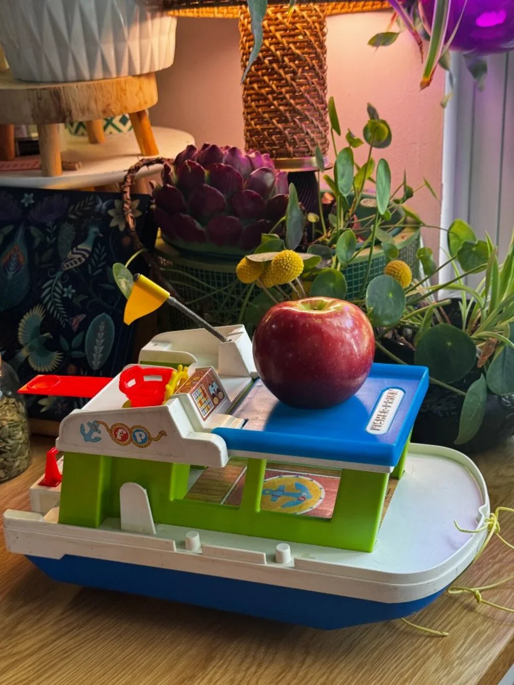 Fisher Price Toy Adventure Series Play Family Houseboat 985, Vintage Circa 1970s